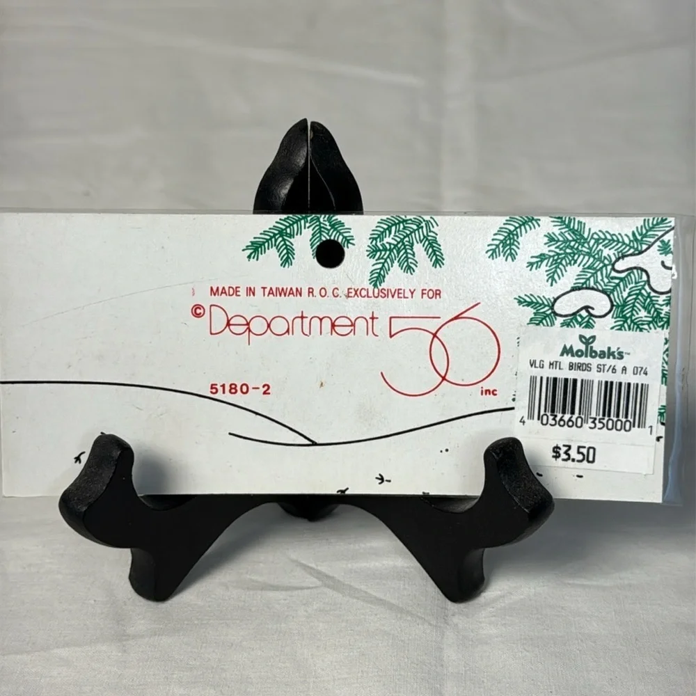 Department 56 Village Winter Birds – Enameled Metal – Set of 6 – In Packaging
